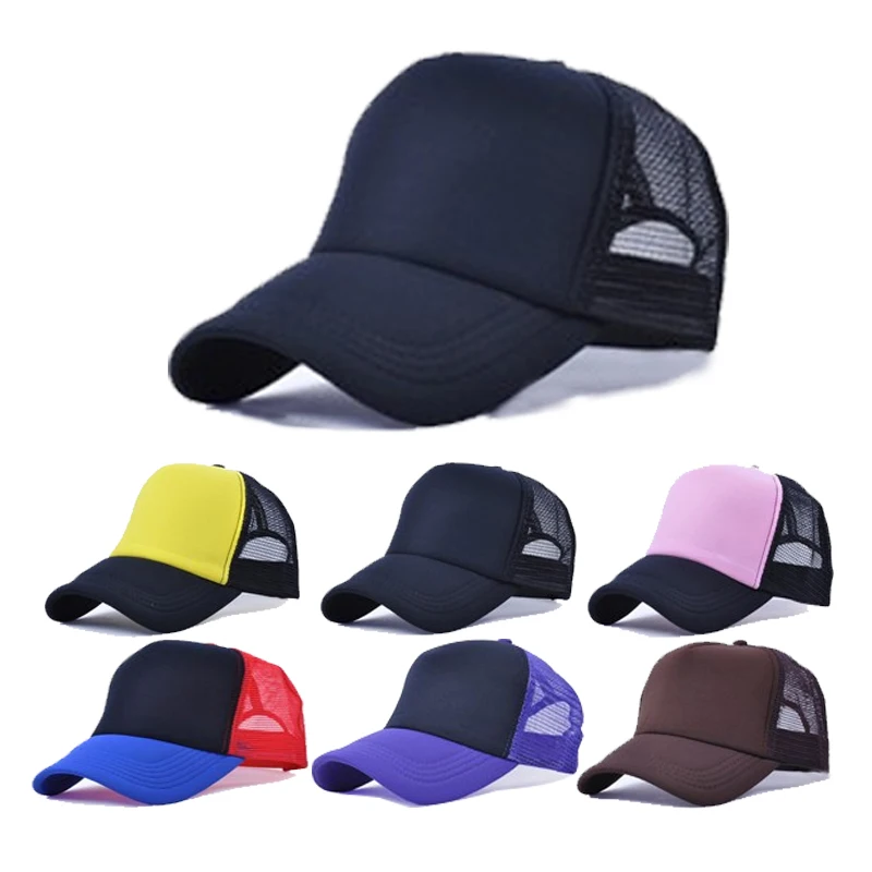Wholesale hip hop Blank Custom Logo 5 Panel Sport Gorras Gorros embroidery cotton print Dad Baseball Mesh Foam Hat Trucker Cap