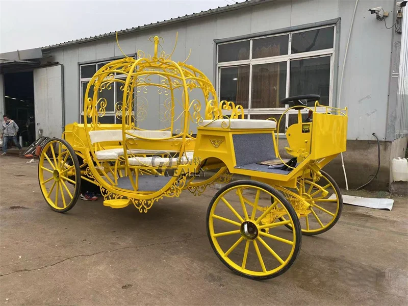 Electric Sightseeing Horse Carriage Horse Wagon Horse Carts Royal Wedding Tricycle