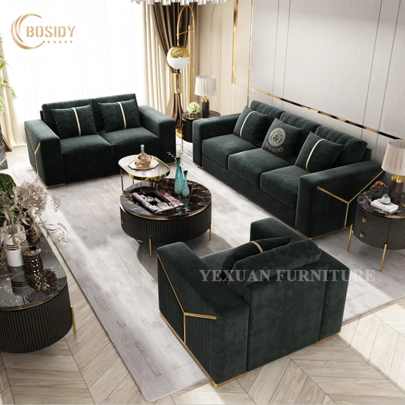 high quality premium italian luxury design couches lounge sofa set furniture living room fabric velvet sofas