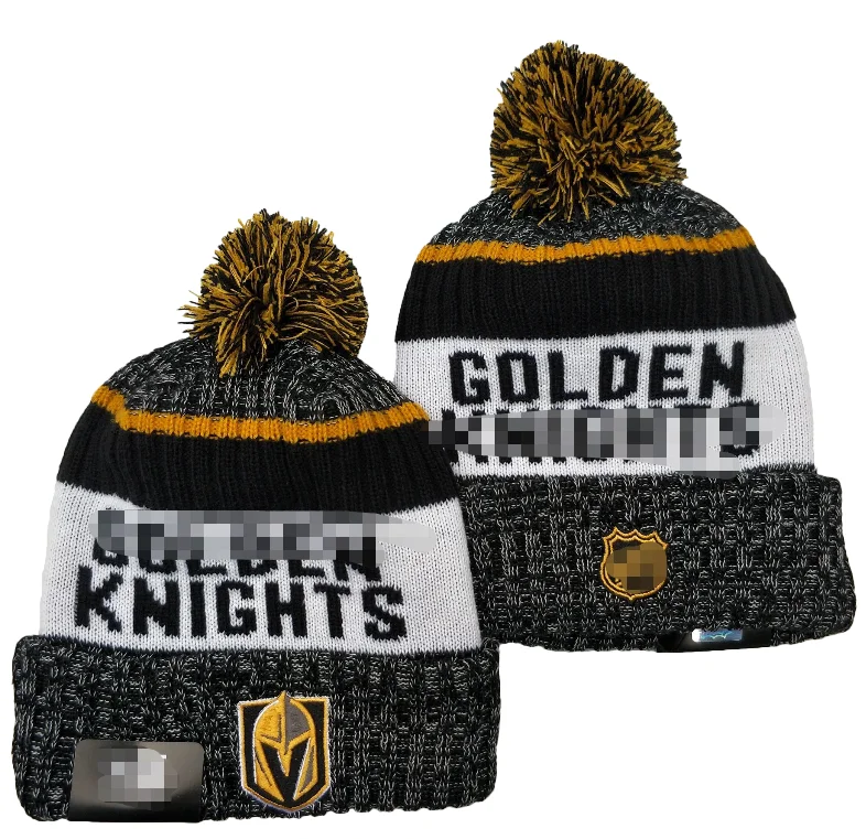 Baseball Beanies Sports Warm Hat for men Women Basketball Winter Knitted Golden Beanies Team Hat