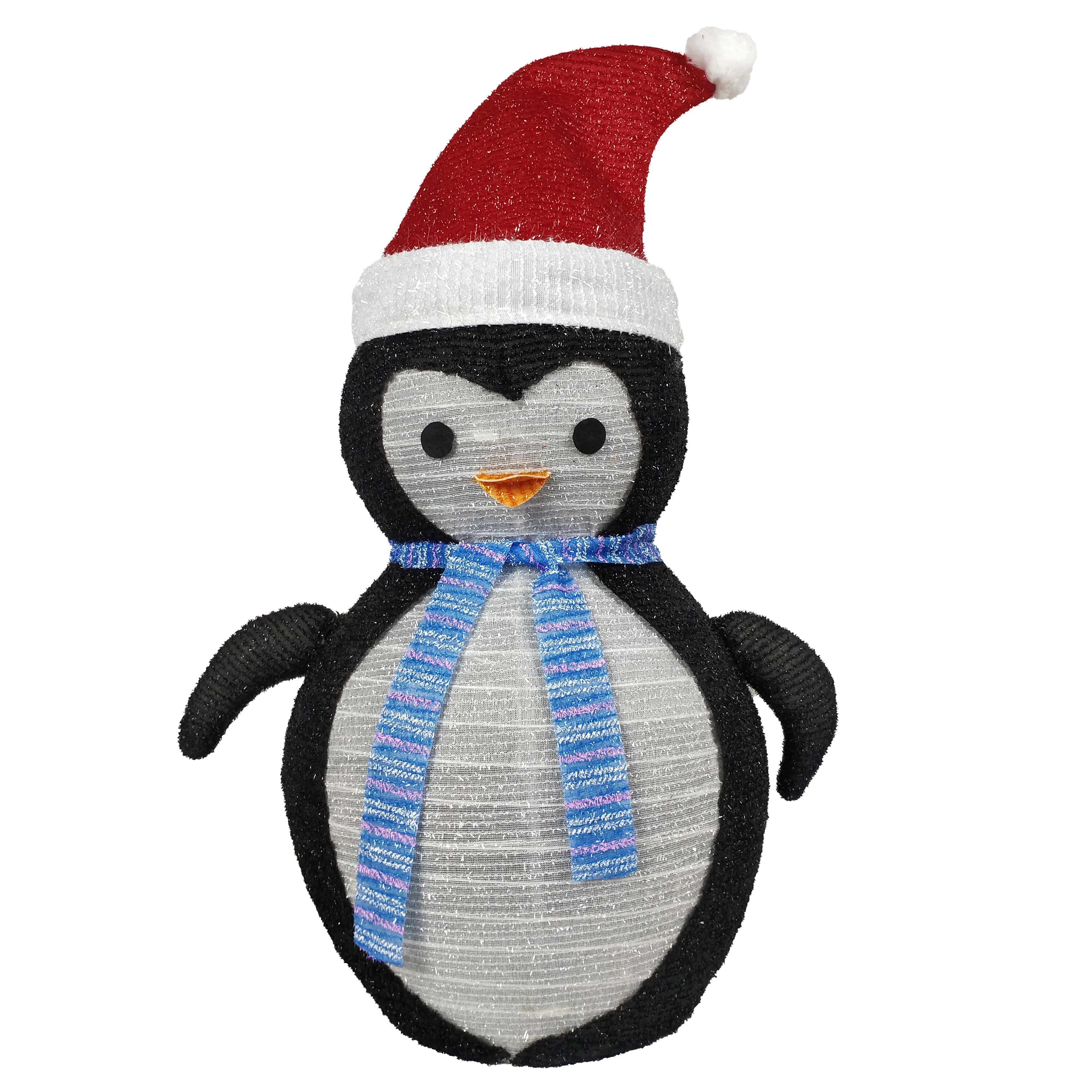 Уличный 28-дюймовый аккумулятор 45-литровый светодиодный 3D складной светильник в виде пингвина для Рождественского украшения