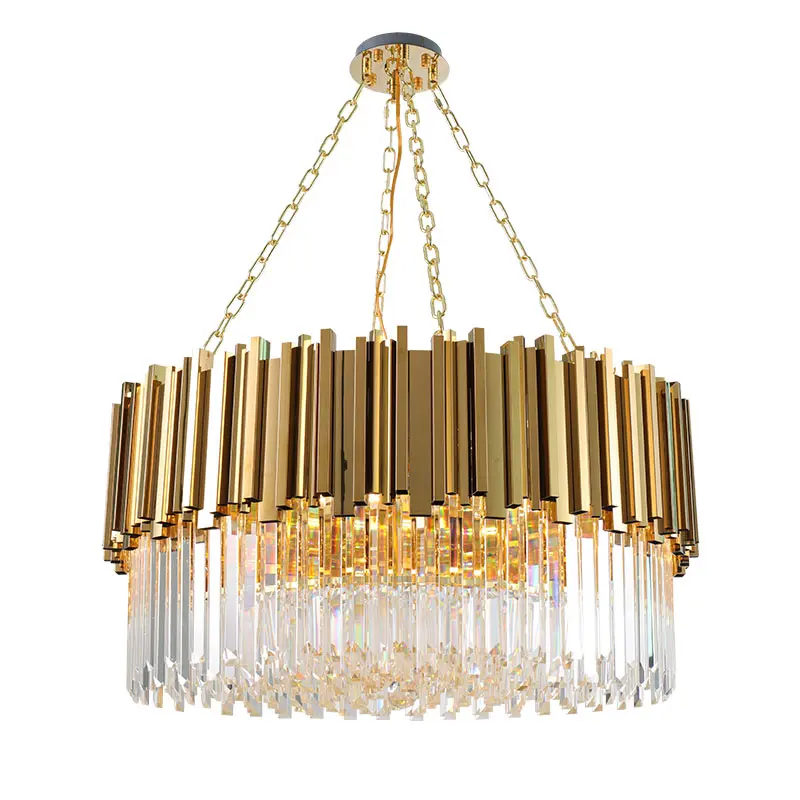 Ring Chandelier Lighting Luxury K9 Contemporain Crystals Modern Led Crystal Lamp Ceiling Chandeliers