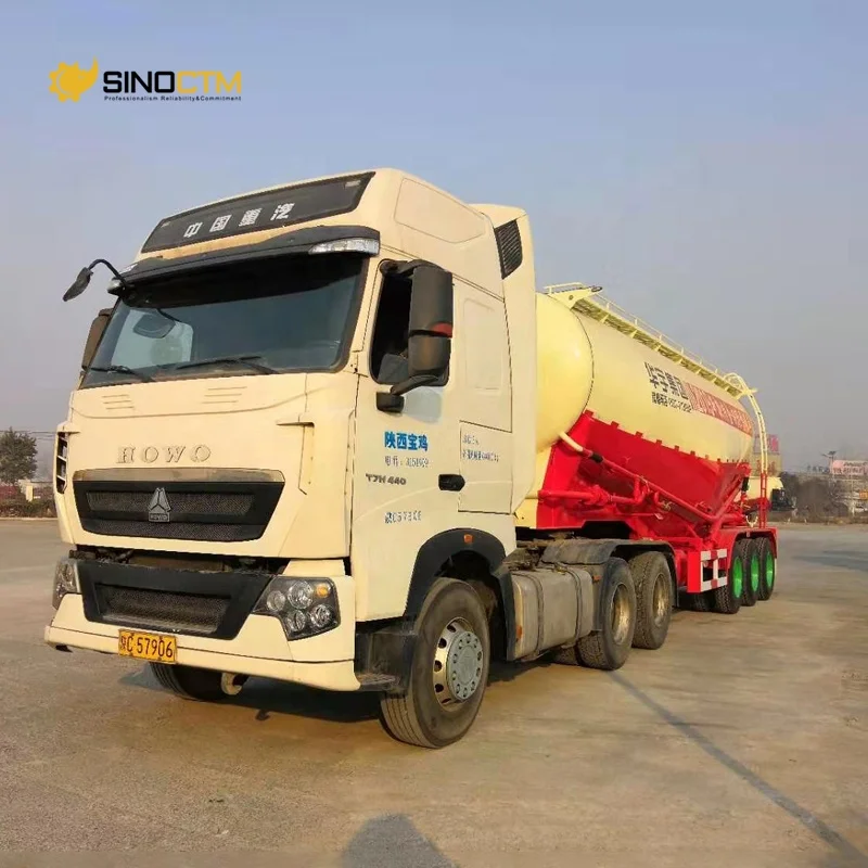 High quality 3 4 axle 40 tons 60 tons bulk cement tanker 45cbm cement bulk carrier transport cement bulk tank trailer
