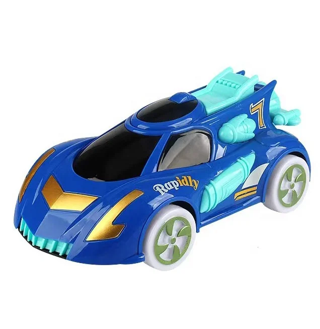 New electric universal Futuristic sci-fi car with music and light 360 rotating stunt transformation vehicle toys
