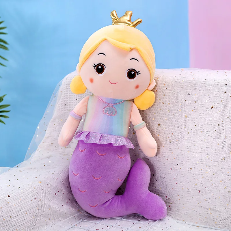 Hot sale Soft Lovely Fish Tail Toy Princess Doll Mermaid Plush Pillow Presents for Kids