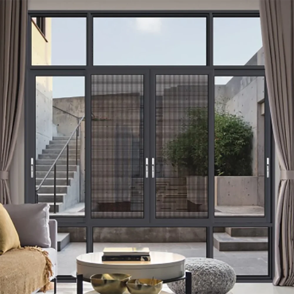 Hot Sale with Stainless Steel Security Mesh Screen Glass Sliding Window