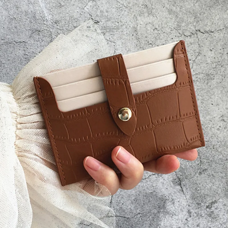 2024 New Pure Color Card Holder Document Card Polyester Wallet Mini Portable Card Holder