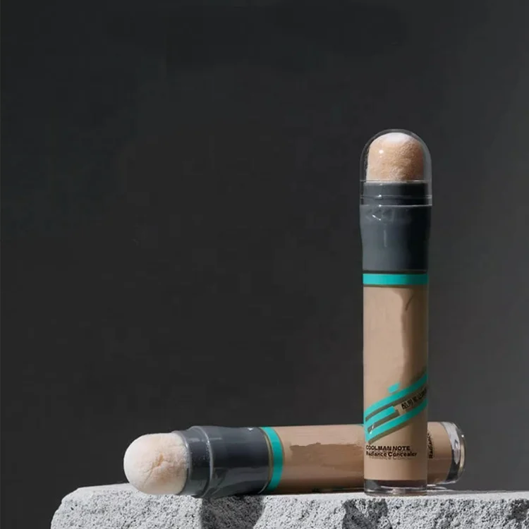 Custom Logo Plastic Concealer Container Twist Liquid Foundation Bottle With Sponge Applicator