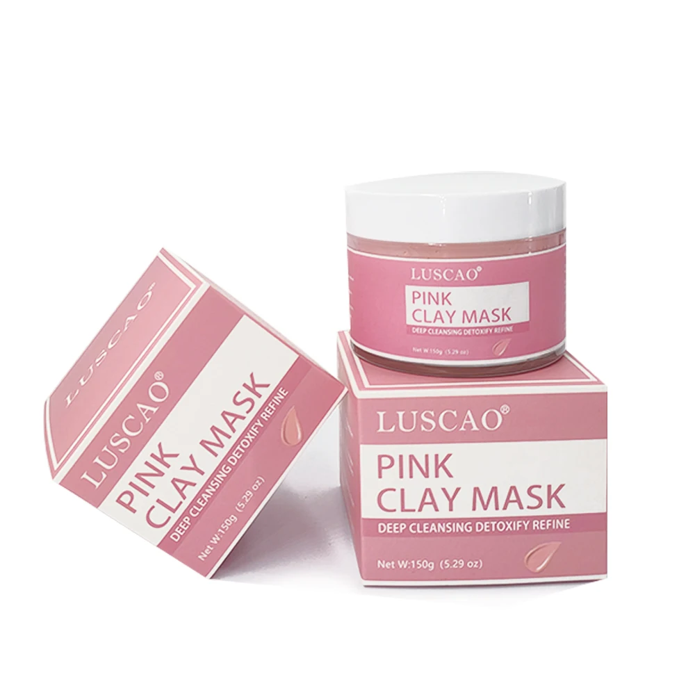 Pure Natural Pink Kaolin Facial Clay Mask Face Mud Mask Cleansing Skin Acne