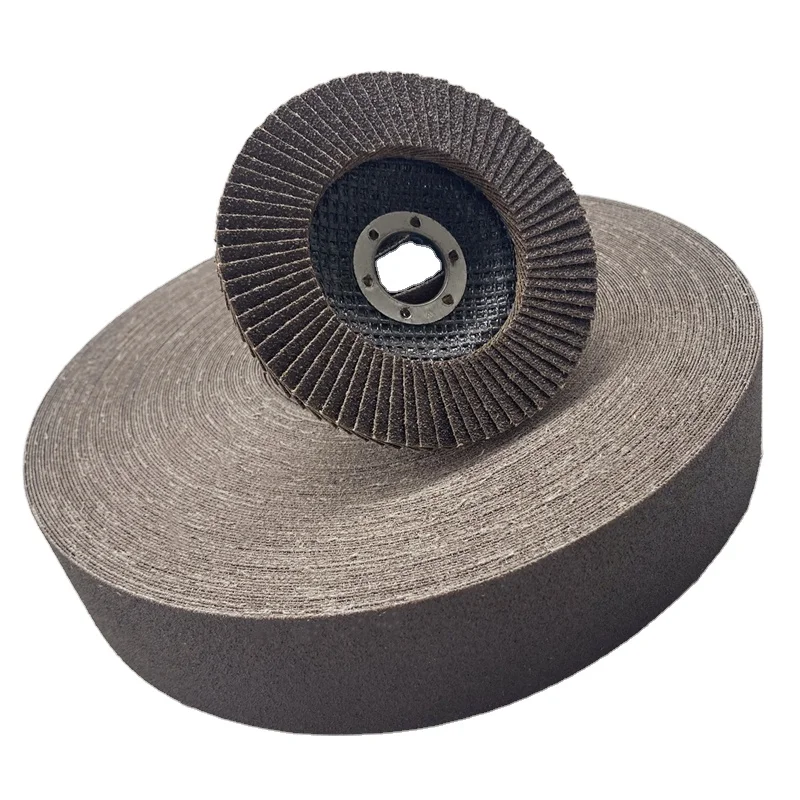 high quality brown calcined aluminium oxide abrasive cloth Used for making skin flap wheel, skin flap disc and  sand belt
