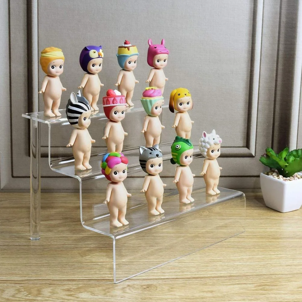 Bubble Mart Product Acrylic Display Stand Blind Box Display Riser Multi-layer Hand Show Display Doll Show Rack