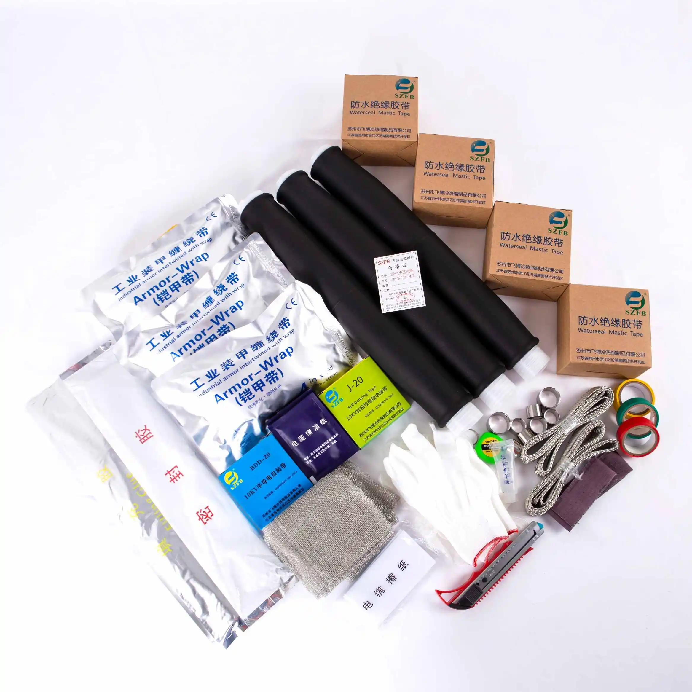 Cold Shrink Tube Cable/Cable Joint Termination Kits 11 Kv/Cold Shrink Type Silicon Rubber Tube