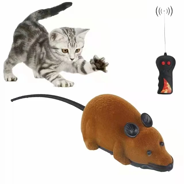 Wholesale Wireless Remote Control  Electric Custom Automatic Interactive Gaming Rat Cat  Mouse Cat Toy