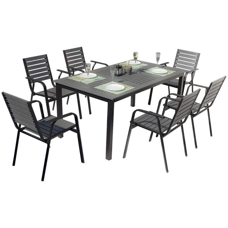 Гостиница, кафе, магазин уличной мебели, набор столов, стульев, алюминиевый садовый обеденный набор