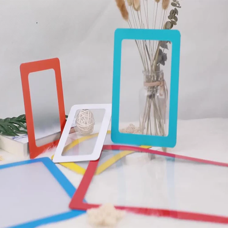 New Arrival Protective Film Adhesive Magnetic Pvc Photo Frames For Refrigerator Wall Display Photo Frame