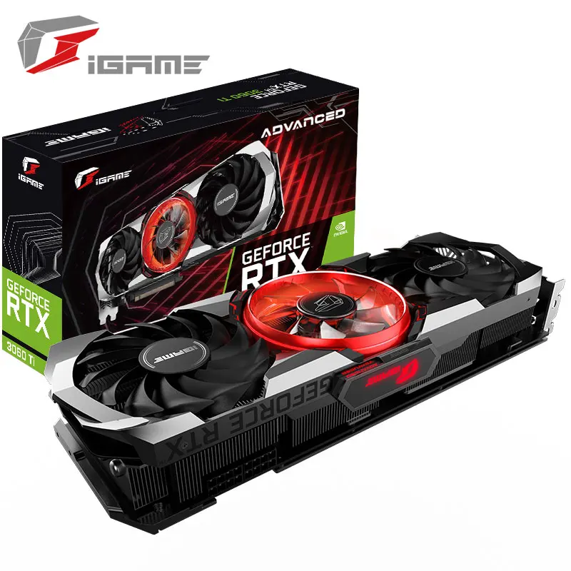 Colorful iGame GeForce RTX 3060 Ti Advanced OC LHR 8 gb gpu computer gaming graphics card support rtx 3060ti 8gb video cards