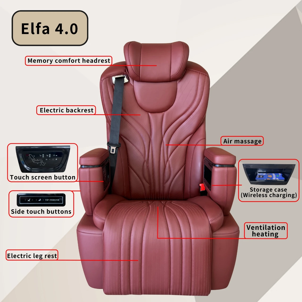 ST-VIPBZ Interior Modified vip luxury car seat with massage ventilated for mercedes benz v class w447 Mercedes Metris SPRINTER