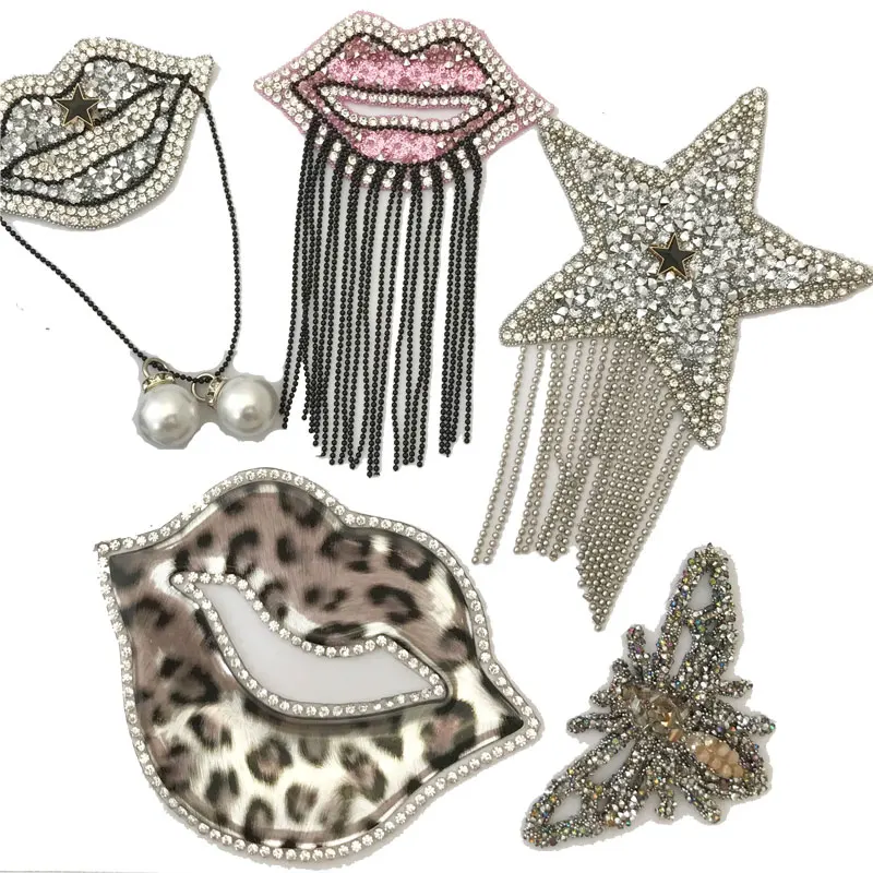 Custom hotfix iron on crystal rhinestone applique sticker hot fix strass diamond stone patch for cloth shoes phone cosmetic case