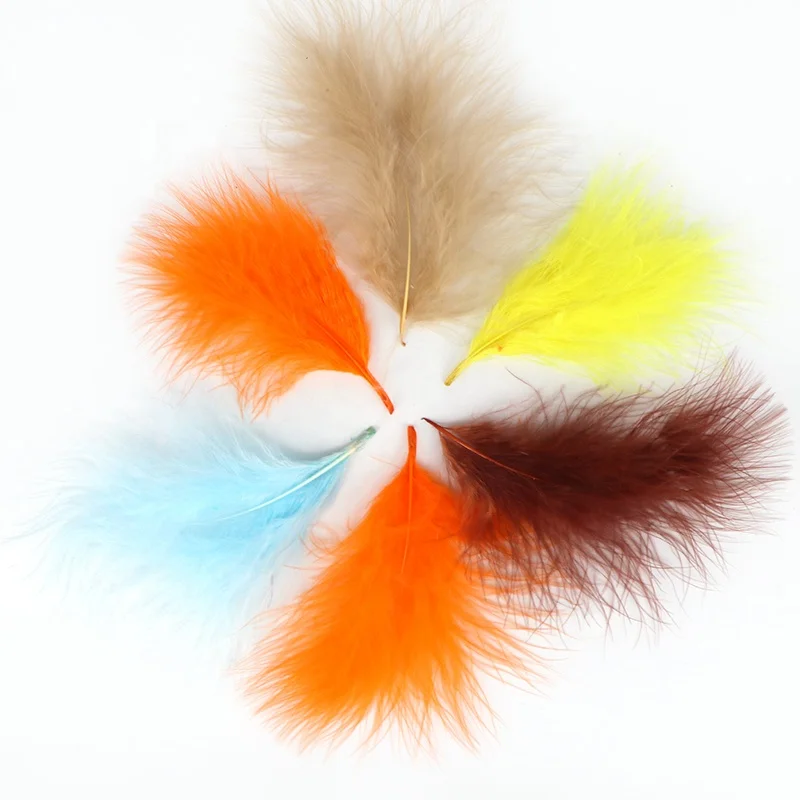 28 colors Wholesale feather Multi-Color 6-12CM White Unparried Marabou Feather Fanss Black Turkey Feathers