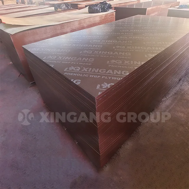 XINGANG 18mm film faced marine plywood phenolic glue shuttering plywood