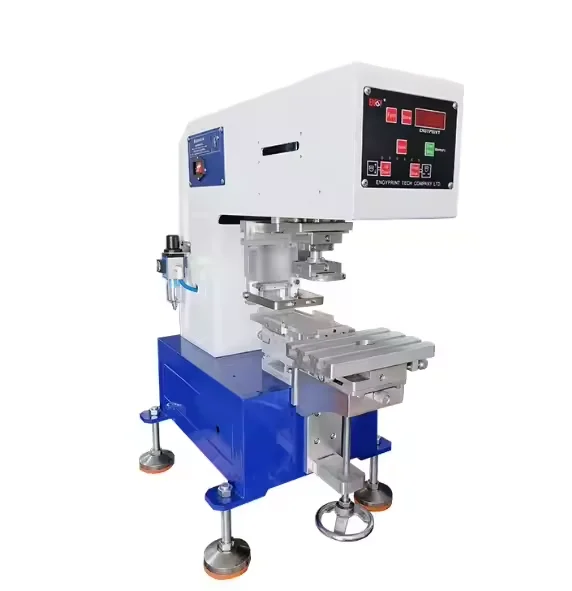 New desktop one color closed ink cup pad printer for pen / led bulb / stress ball