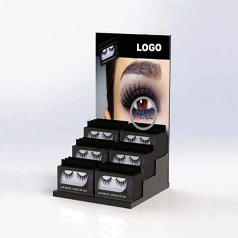 New Design Counter Display Stand Acrylic Eye Lashes For Wholesales