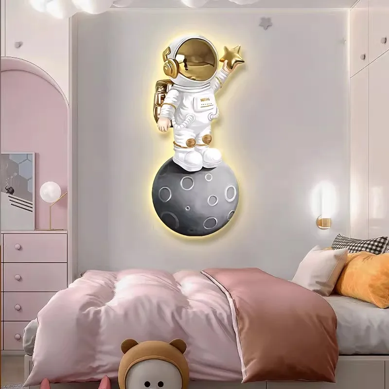 Art Decoration LED Acrylic Lamp Painting Animal Still Life UV Printing Crystal Porcelain Wall Decoration Airman