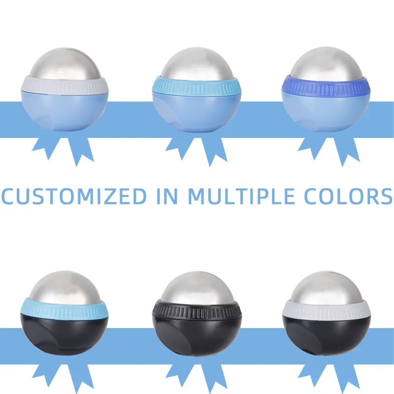 Cold therapyStainless Steel Ice Massage Ball neck foot Muscle Wellness Relax Custom Logo Massage Ball Multipurpose Rolling ball