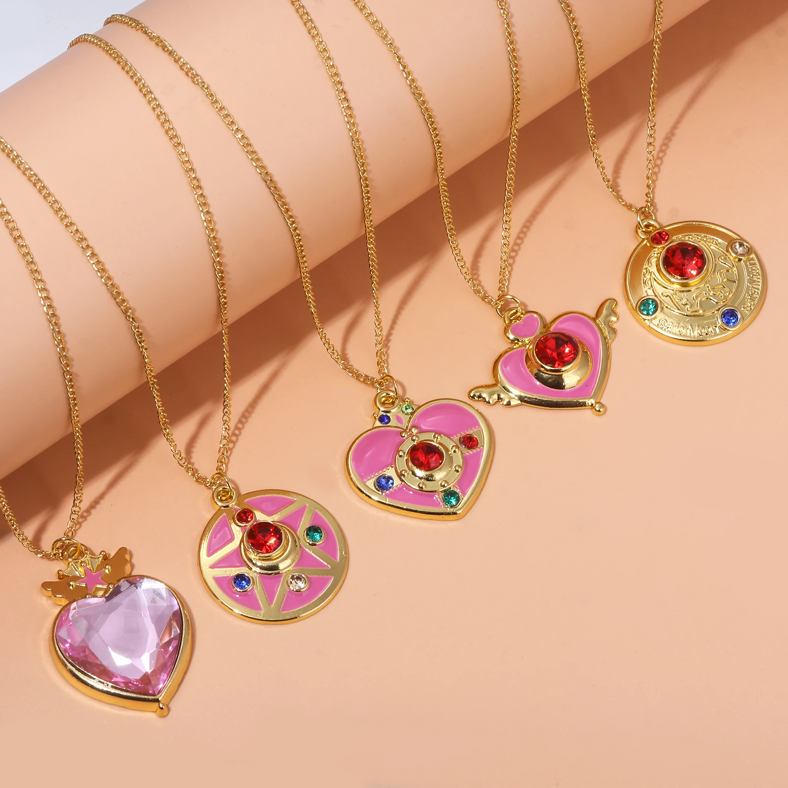 Anime Sailor Moon Warrior Transformer Girls Pendant Cosplay Tsukino Usagi Jewelry Necklace