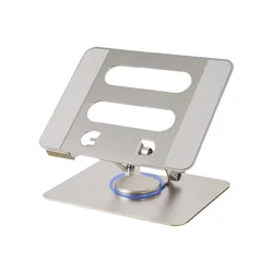 IKATAK New Foldable Aluminum 360 Swivel Base Rotating Laptop Stand