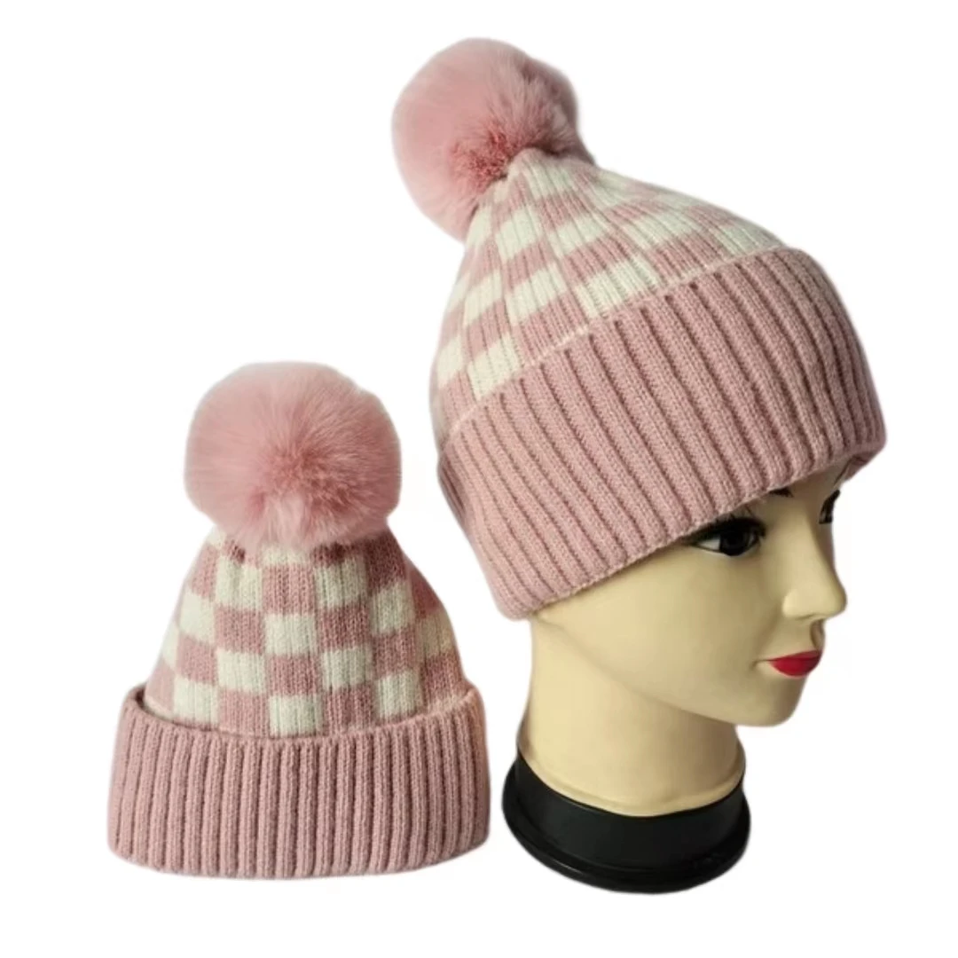 Chinese manufacturers winter warm ribbed knitted beanie hat new sweet custom warm rib hat machine