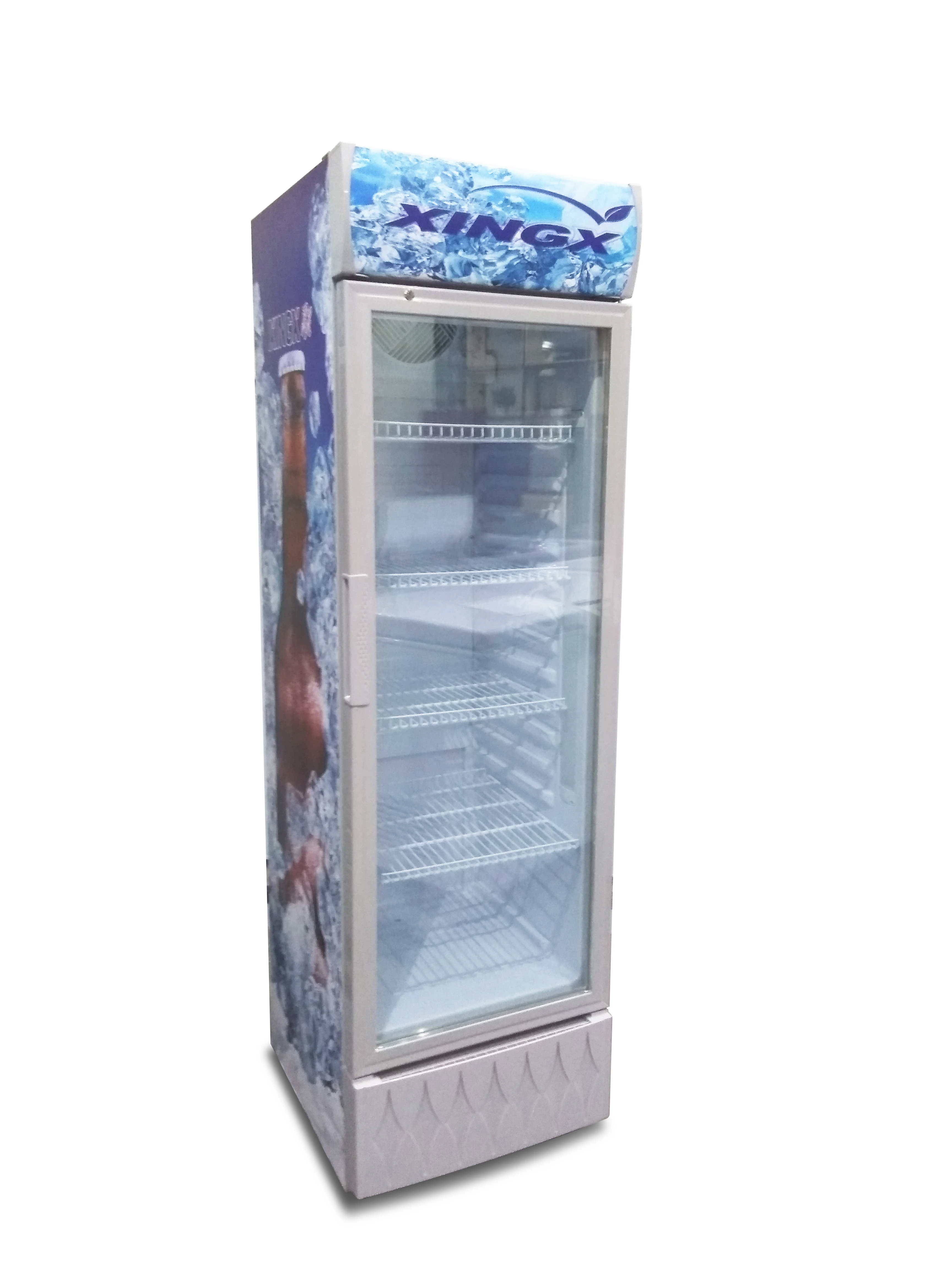 drink showcase upright glass door cooler glass door beverage cooler commercial display fridge