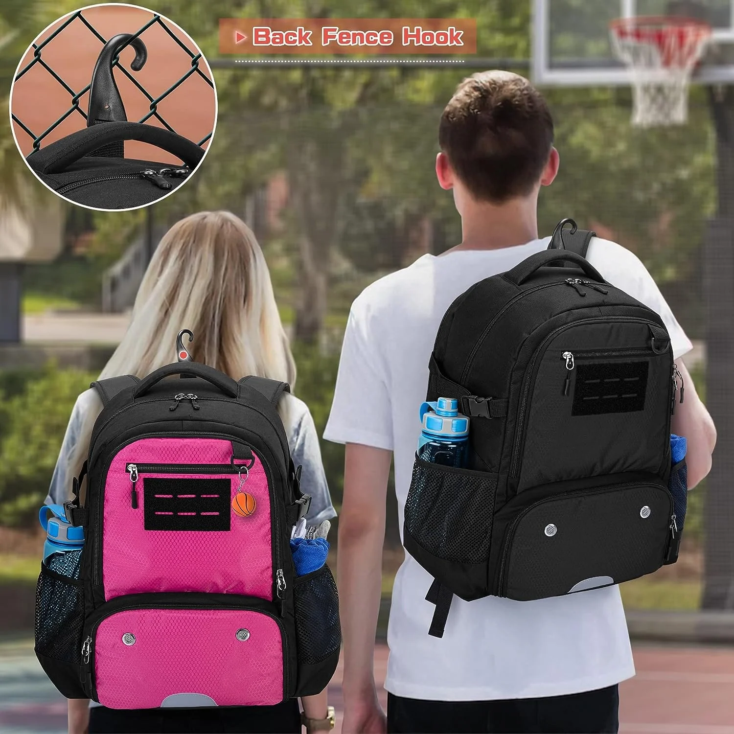 OEM Outdoor Men Soccer Sport Backpack Waterproof Basketball Soccer Sport Bag Backpack With Ball and Shoe Compartment