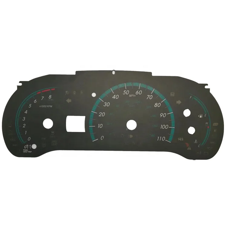Custom Good Light Transmission Car Dial Instrument cluster For Gauge Speedometer Display Background