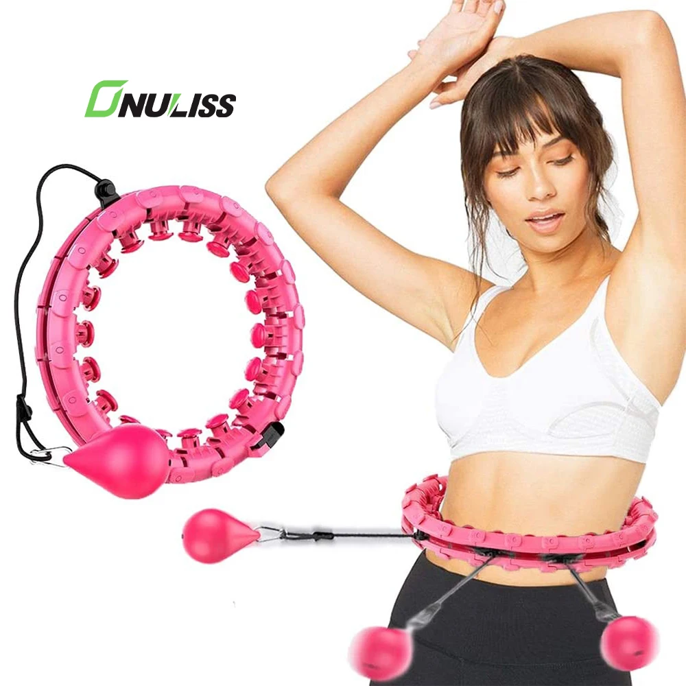 New Arrival 2 in 1 Fitness Weight Loss Hoola Hoop 24 Knots Abdomen Smart