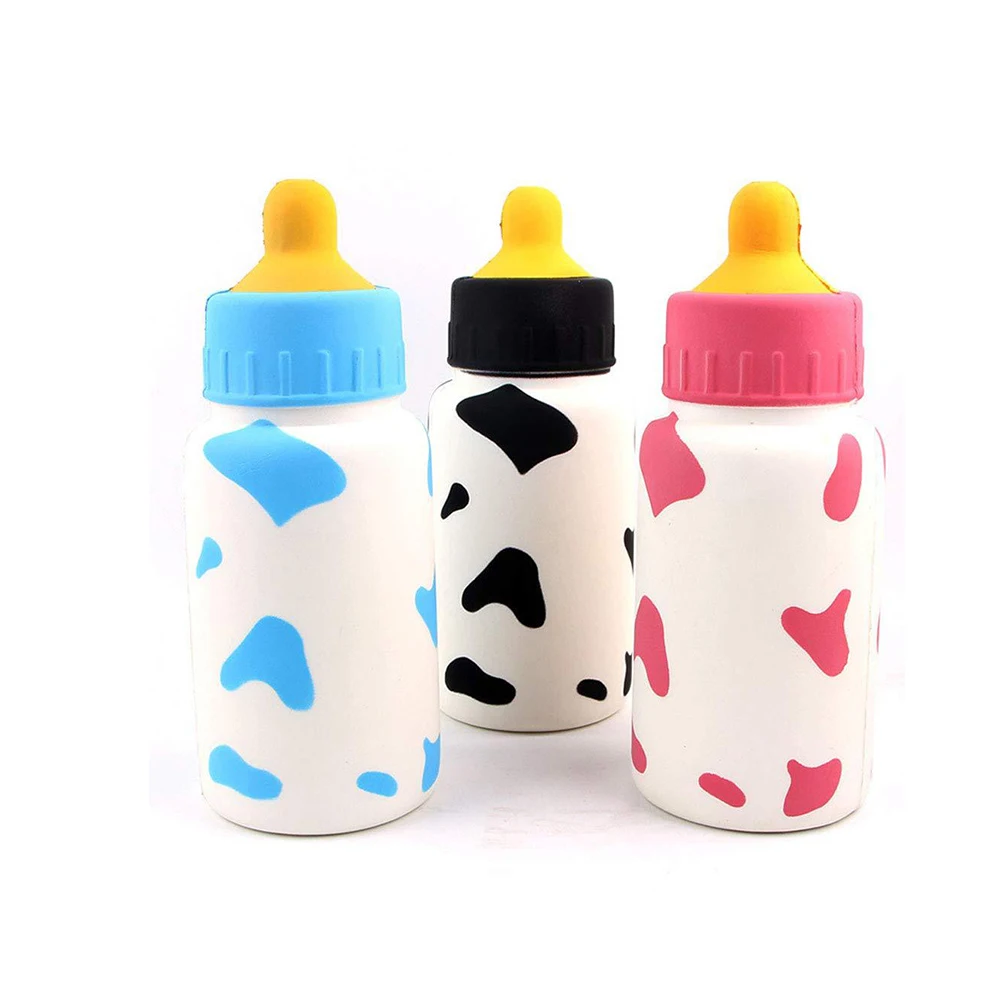Squishies bottles kids gift manufacture new design cute customized toys milk box squishy squeeze toys