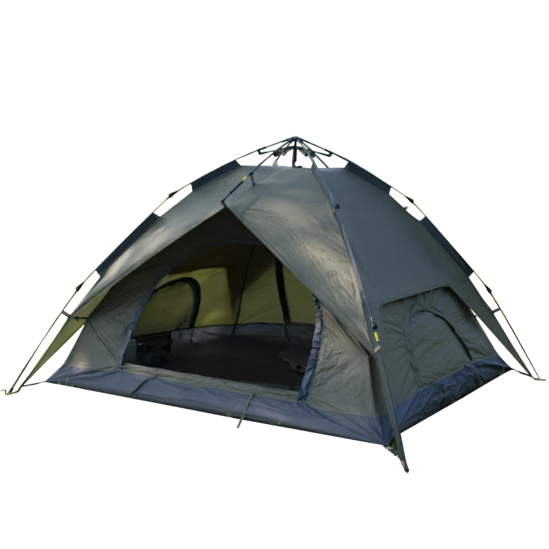 3-4 Men Easy Up Automatic Open Folding Outdoor Tents One Touch instant Camping Tent with Umbrella Frame for family outdoor kamp
