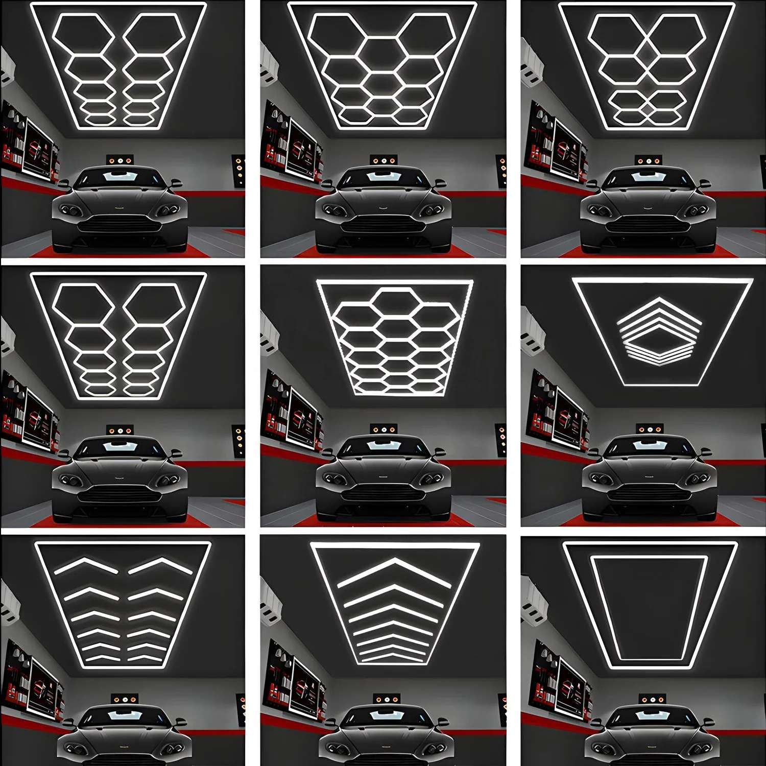 High Quality Indoor Lighting Modern 110V-240V Rgb Hexagonal Light Led for Decor Restaurant and the Car Polishing