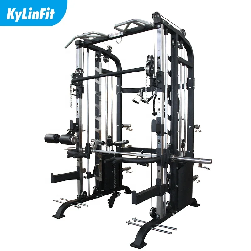 Kylinfit multi function functional trainer smith machine 100kg*2 weight stacks