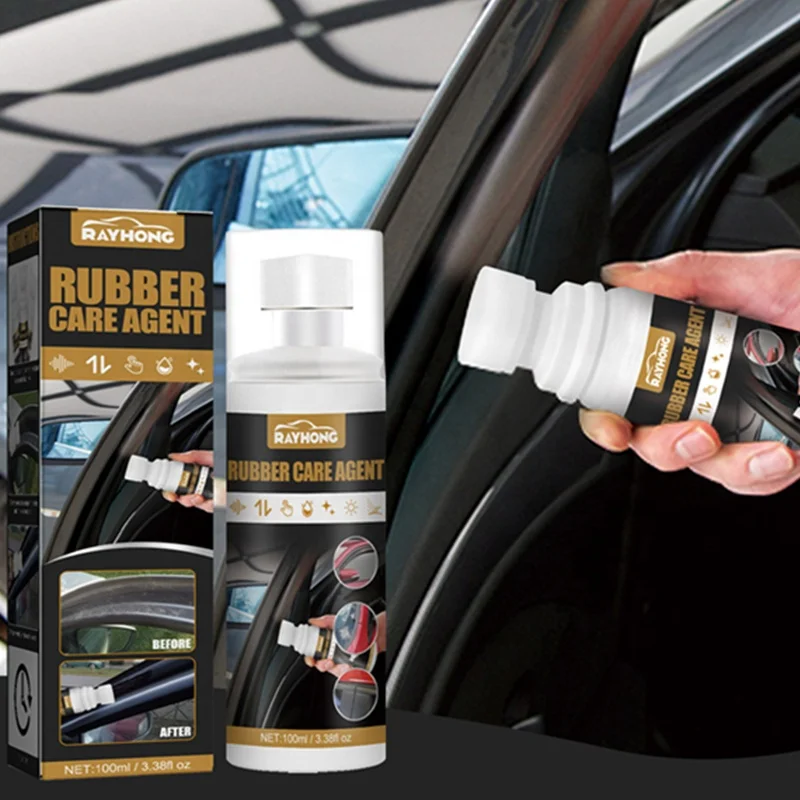 Rayhong 100ml rubber care agent car rubber strips cleaning brightening elasticity staying anti aging liquid for rubber parts