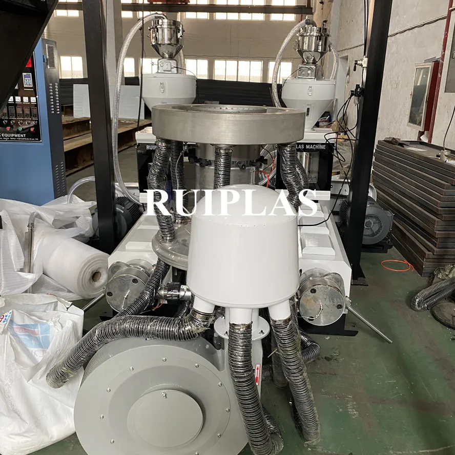 Hot sale three layer ABA Plastic Shopping Bag Extruder Machine for biodegradable bags