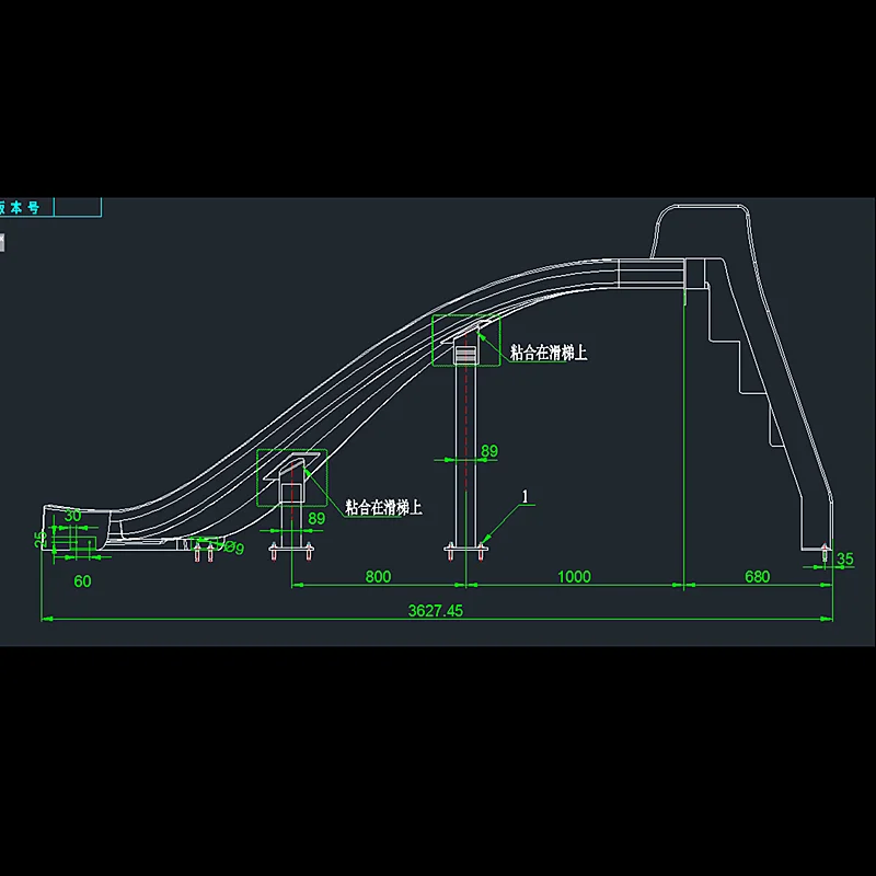 Dalang Factory Fiberglass Water Slides for Amusement Park Playground Slides for Swimming Pool with CE,TUV,ISO9001 Certificates