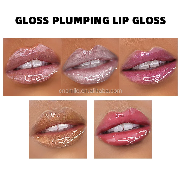 
L410 Glitter lipgloss cosmetic make your own lip gloss line holographic glitter lip gloss 
