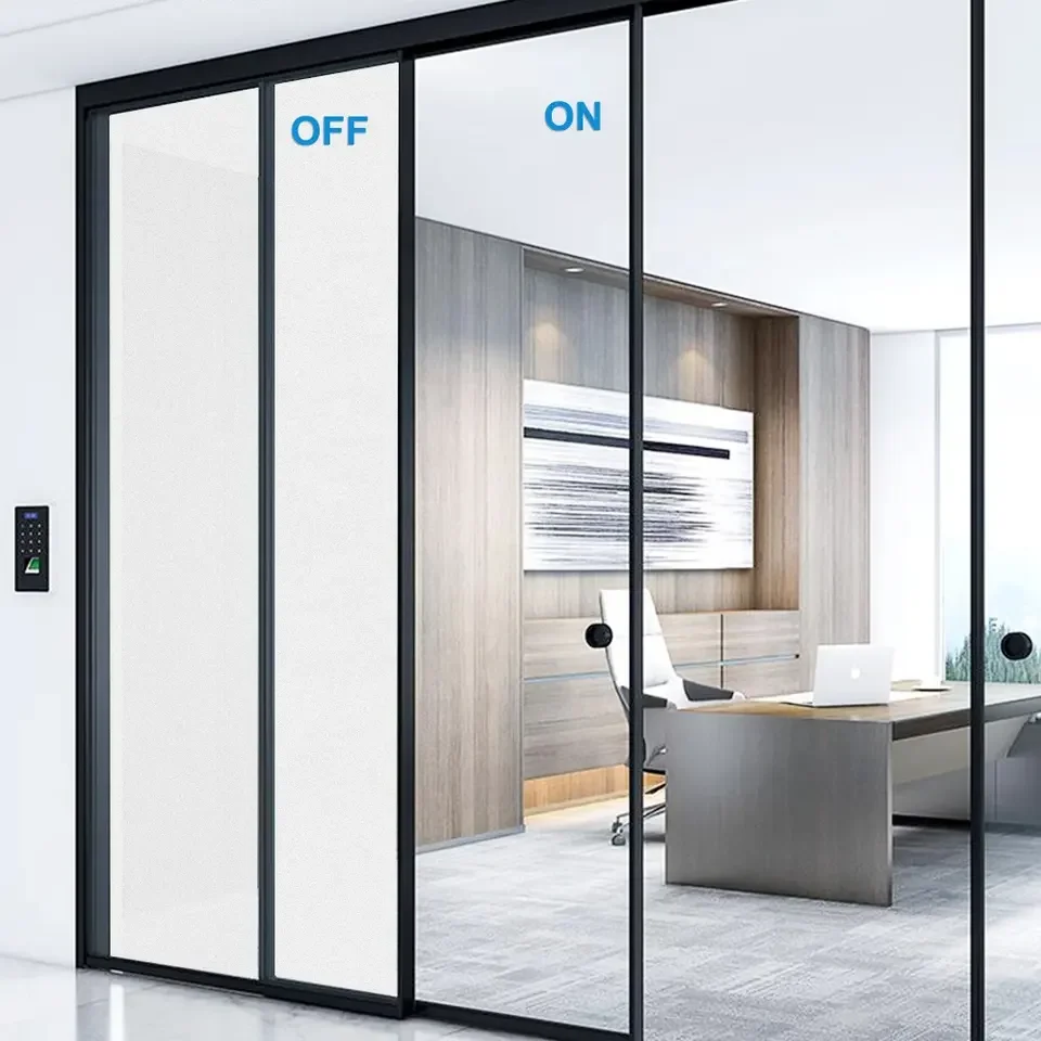 Transparent Opaque Office Decoration Pdlc Switchable Smart Dimming Film For Glass Privacy PDLC Smart Film