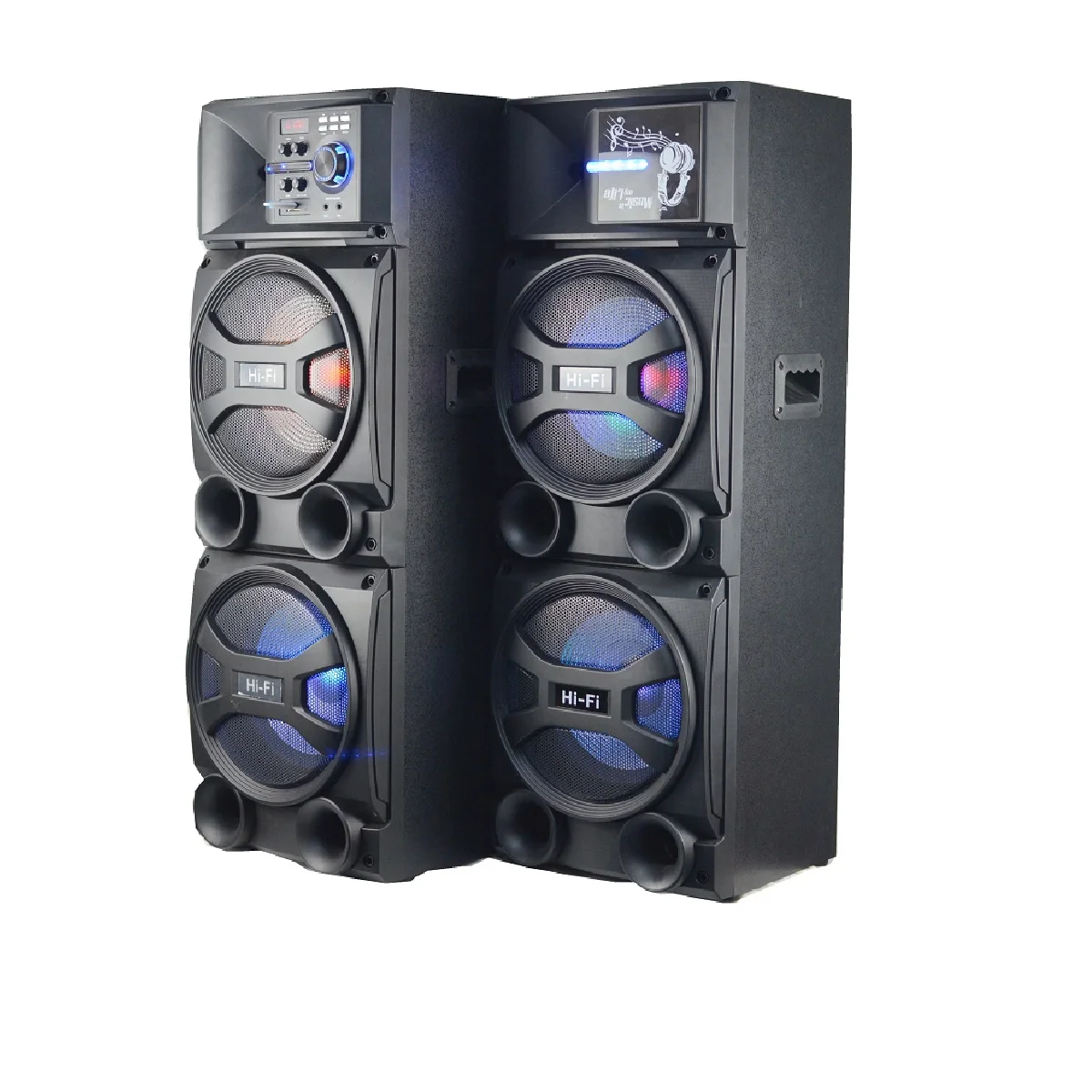 2.0 Active Party Stage Speaker with coaxial/optical  fiber/USB/TF/FM/AUX Party Speaker