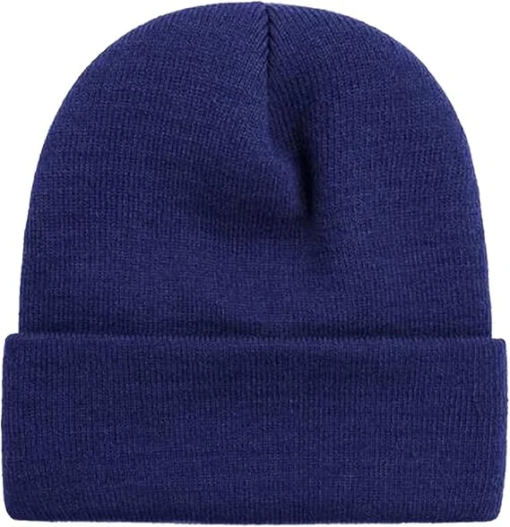 Factory Supply Knitted Crown Baseball Cap Custom Beanie Woven Label Logo Knitted Cap
