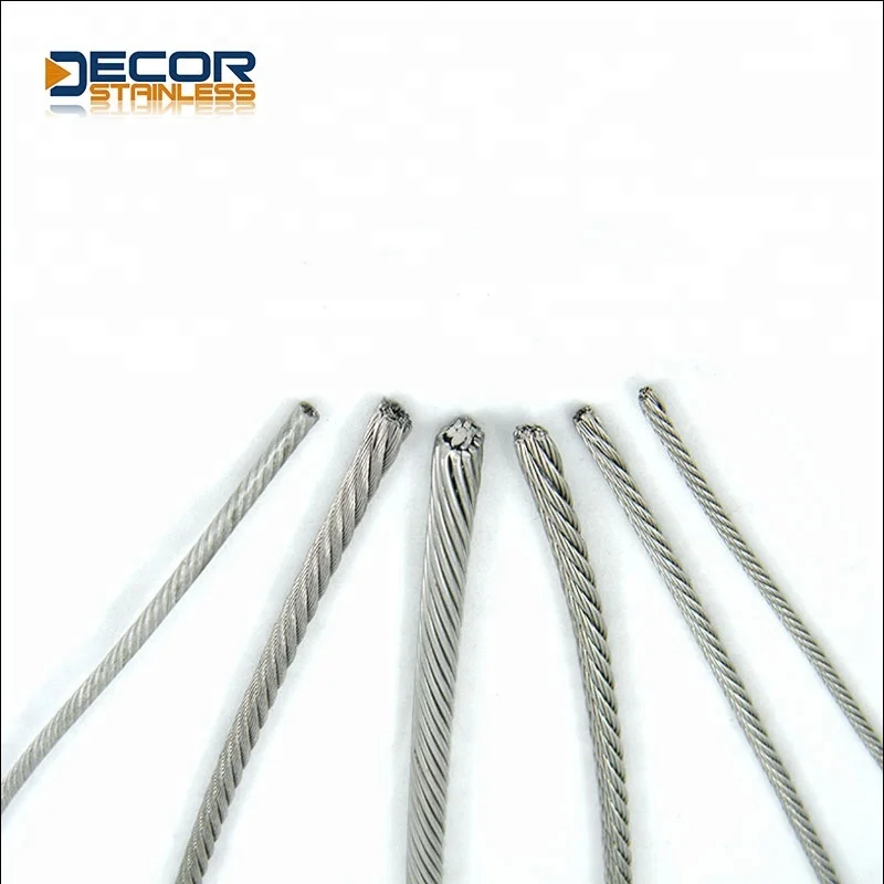 Low price Stainless Steel wire rope,available In Different Sizes