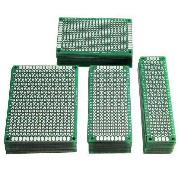 FR4 двухсторонний Прототип PCB diy Универсальный печатная плата 4x6cm