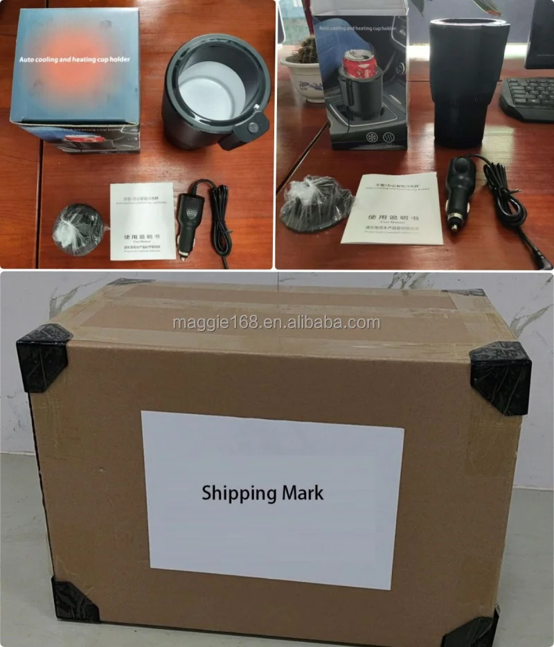 DC 12V Travel Stainless Steel Smart Cup Innovative Intelligence Holder Warmer And Cooler Electric Heating Cup Car  for car