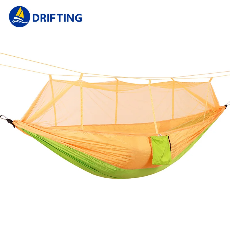 Портативный складной гамак с москитной сеткой, Уличное оборудование для кемпинга на природе, ультралегкий инструмент для кемпинга, охоты, трекинга, дорожные аксессуары